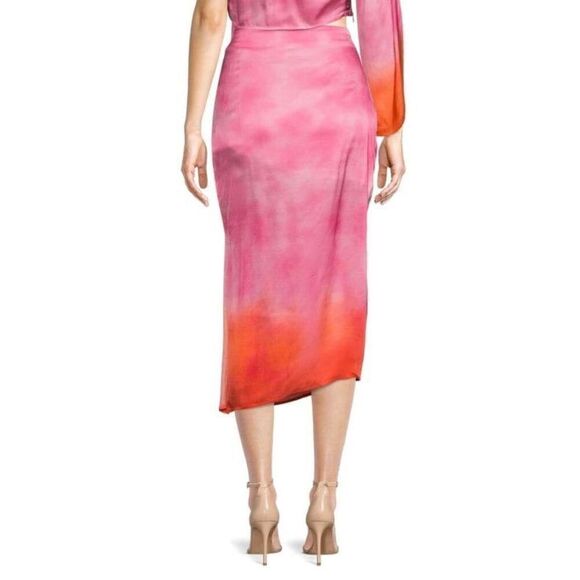 Area Stars Zoey Side Slit Satin Skirt Sz Medium - Picture 3 of 3